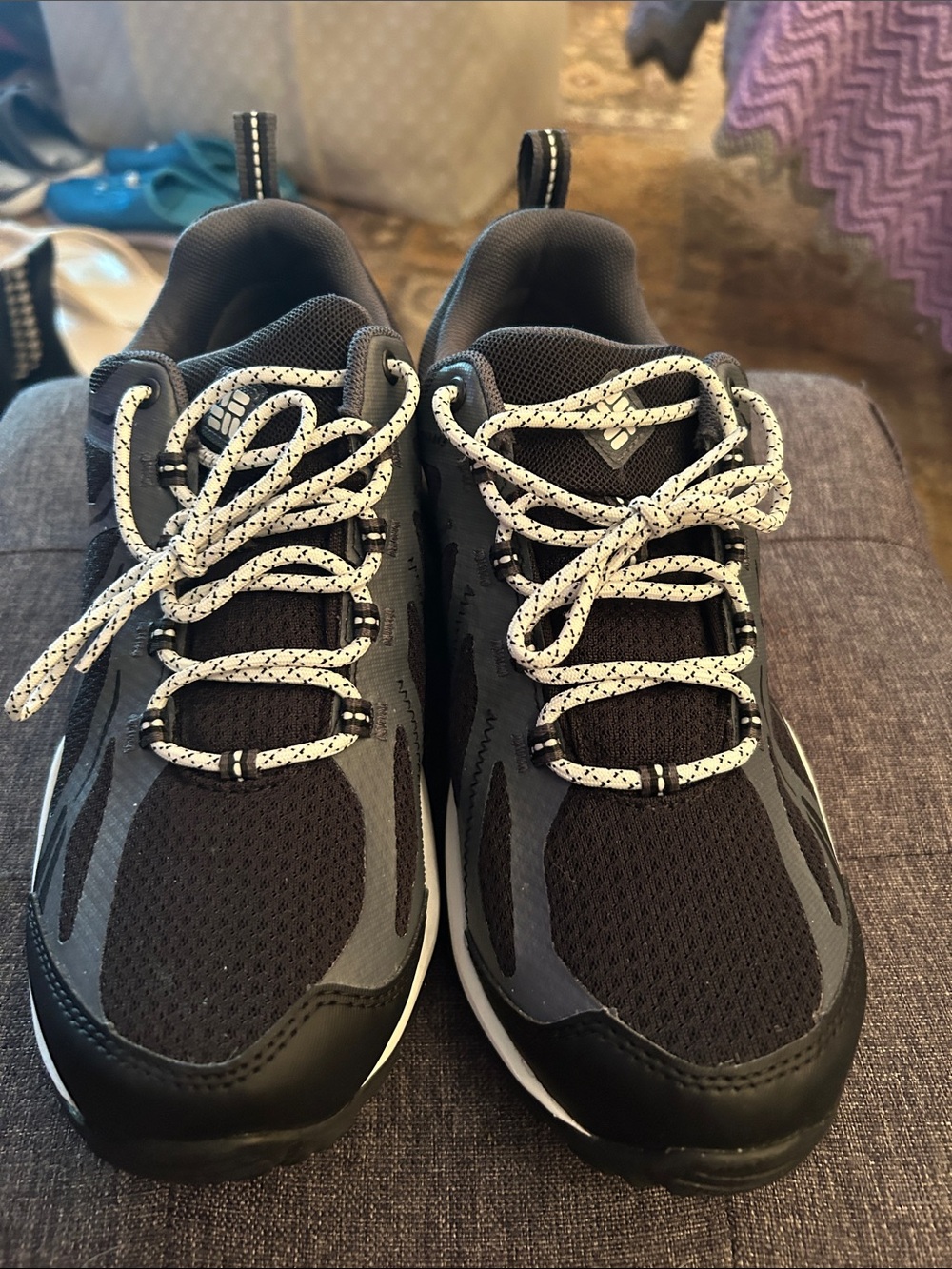 Columbia Sneakers - Black & Gray with White Laces